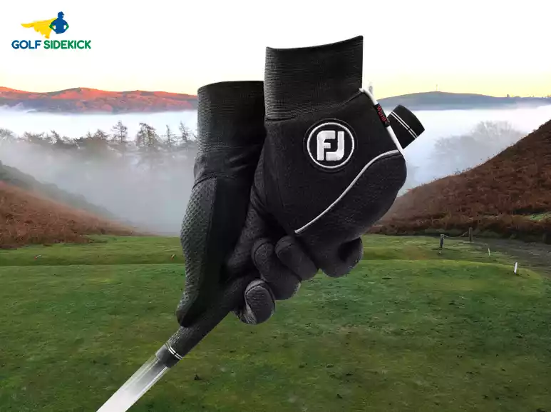 1 Pair Winter Cold Weather Warm Golf Gloves Men with Ball Marker